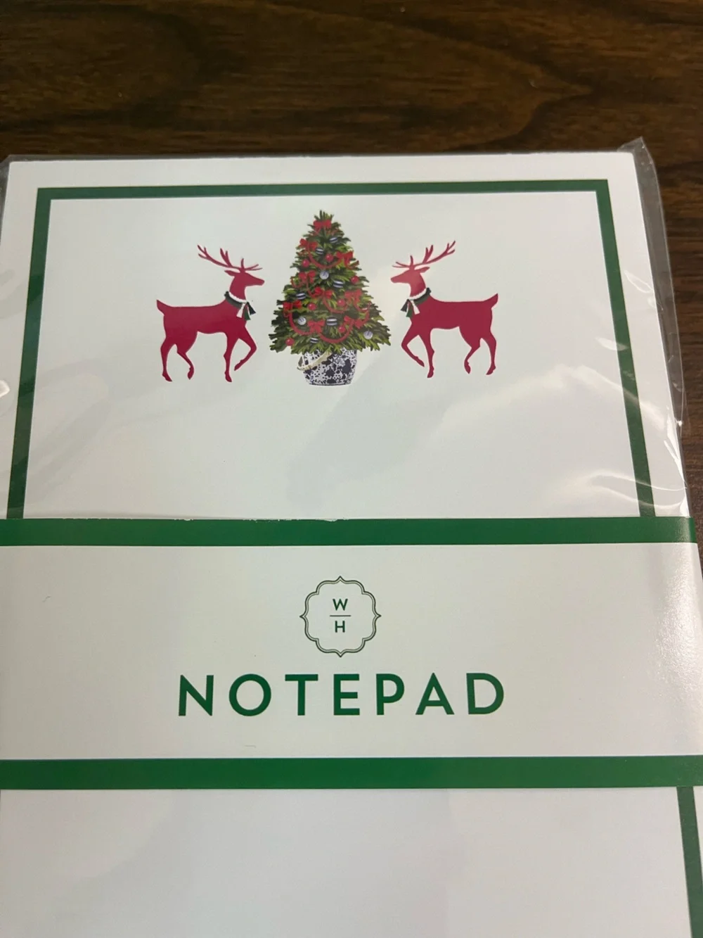 WH Hostess Social Stationary Notepad Christmas